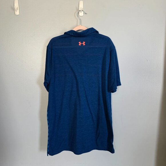 EUC Under Armour Loose Fit Heat Gear Striped Polo - Picture 2 of 3